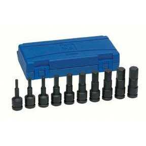 1/2 Drive 18 Pc. Combo Hex Driver SAE/Metric Set 1598HC Grey Pneumatic - Shop Hardware Tools Online Store