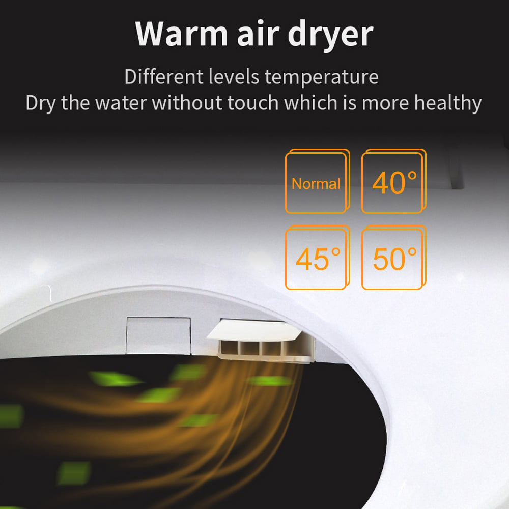 Homary Small Size Smart Toilet One-Piece Elongated Floor Mounted Automatic Toilet Self-Clean