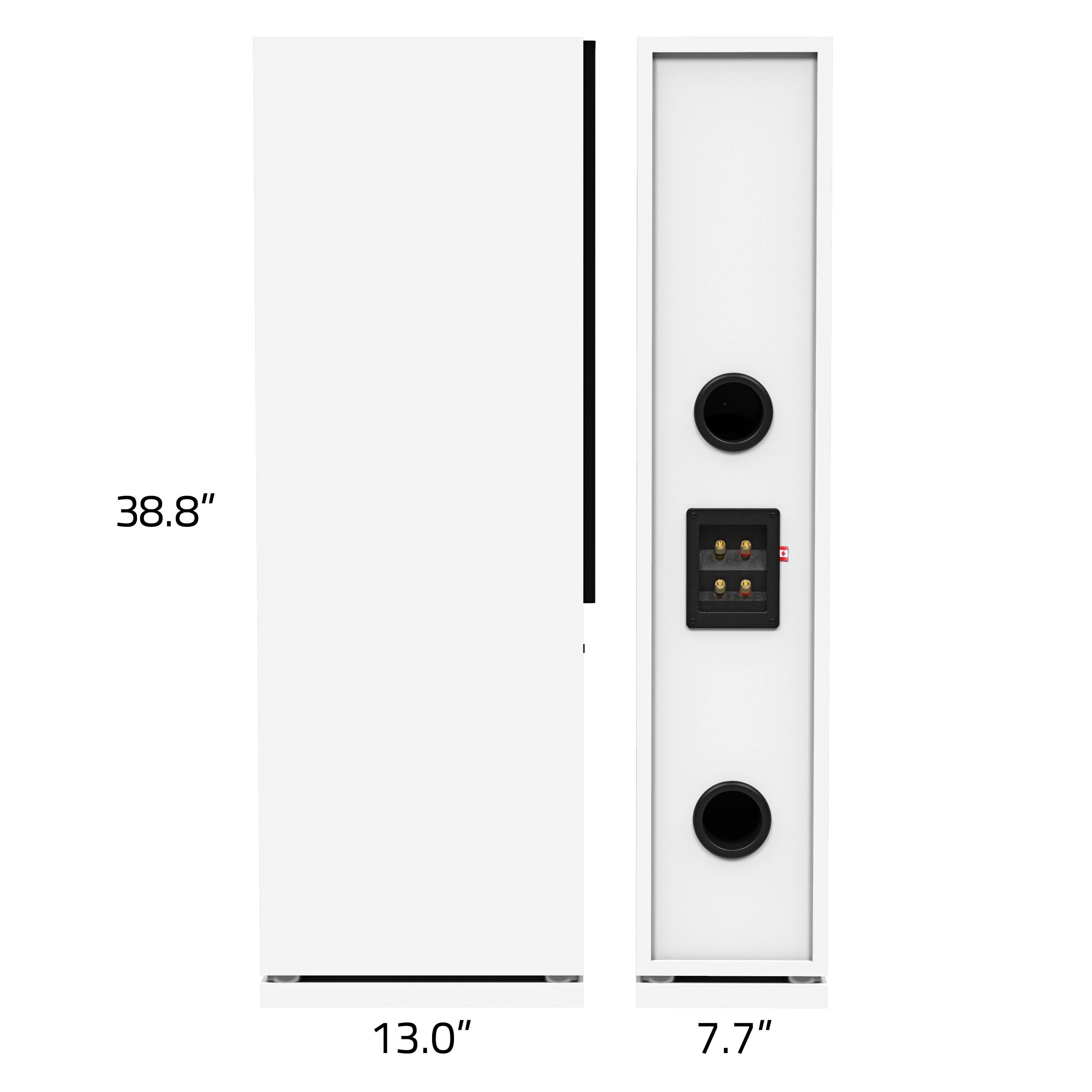 Fluance Elite High Definition Surround Sound Home Theater 7.1 Speaker System - White (SX71WHR)