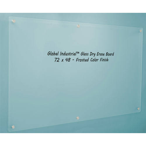 Global Industrial Dry Erase Board - Frosted Glass, 72 x 48