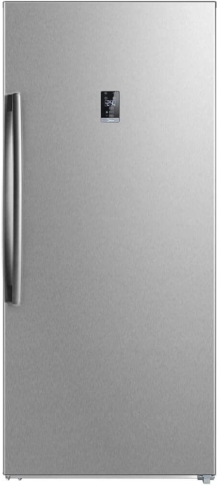 Midea 21-cu. ft. Upright Freezer-Stainless Steel