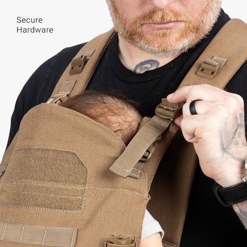 TBG - Mens Tactical Baby Carrier for Infants and Toddlers 8-33 lbs - Compact