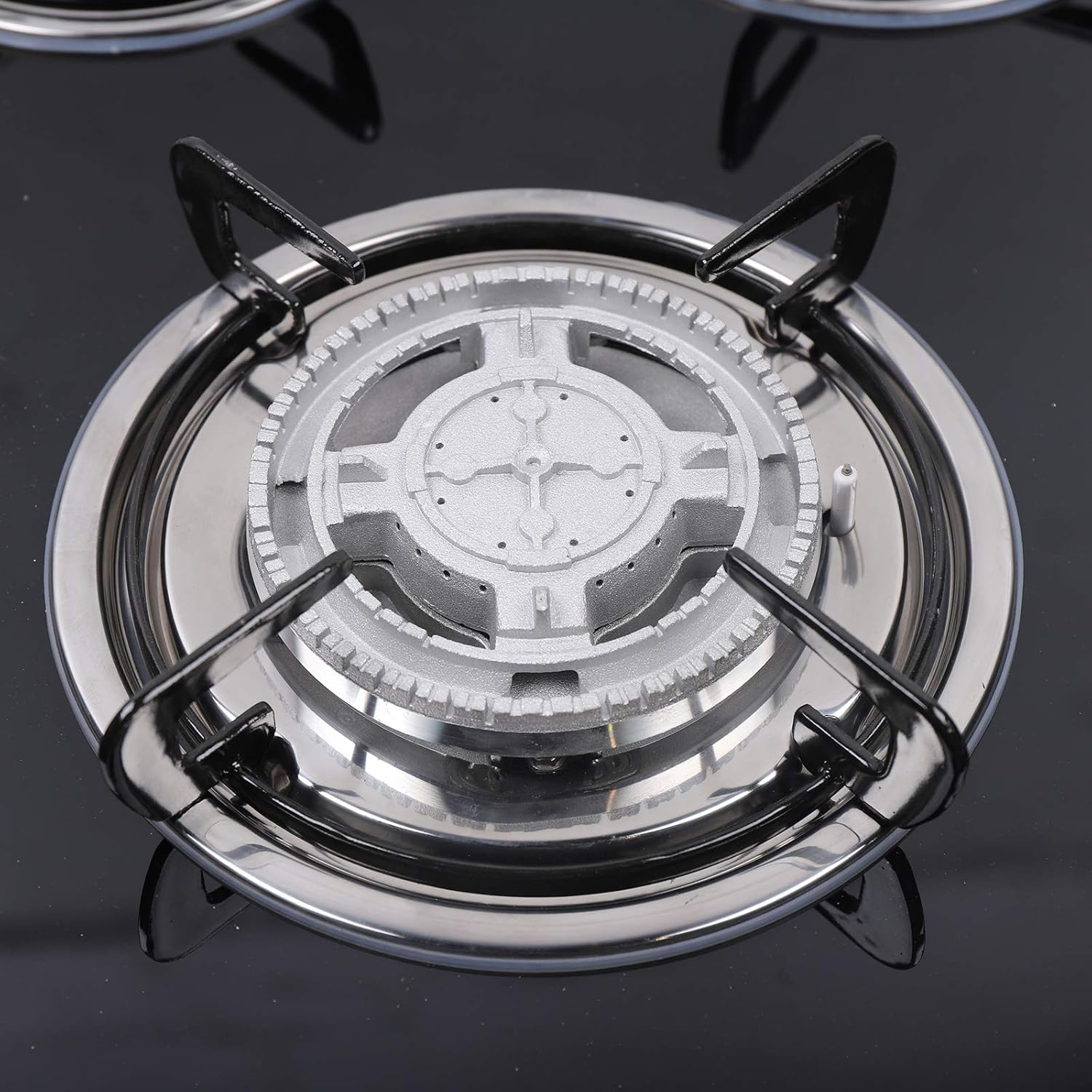 30In Gas Cooktop Stove Top, Gas Cooktop 5 Burner Tempered Glass Cooktop Built in Natural Gas/LPG Stove for Home Kitchen Cooker Easy Cleaning Stainless Steel Water Tray