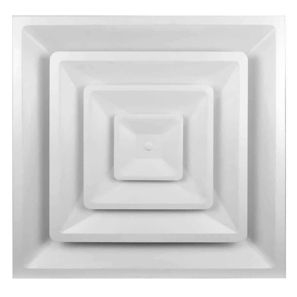 Venti Air 24 in. x 24 in. T-Bar Drop Ceiling Lay in Supply Diffuser with Round Collar/Neck - Shop Hardware Tools Online Store