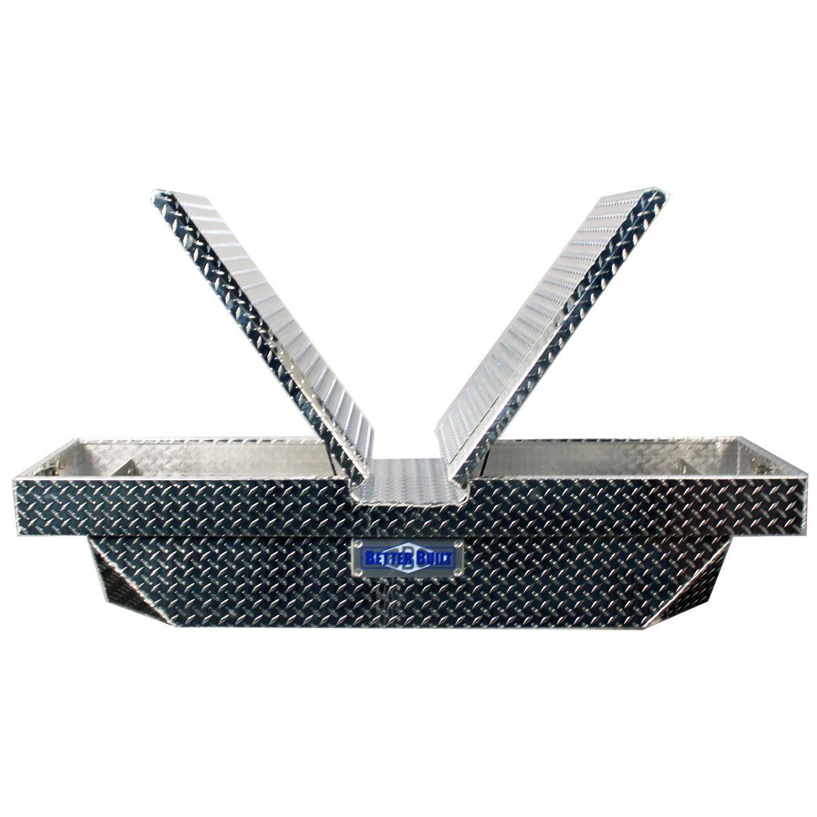 Better Built Universal Truck Tool Box, Aluminum, Double Lid, Standard, 63x22
