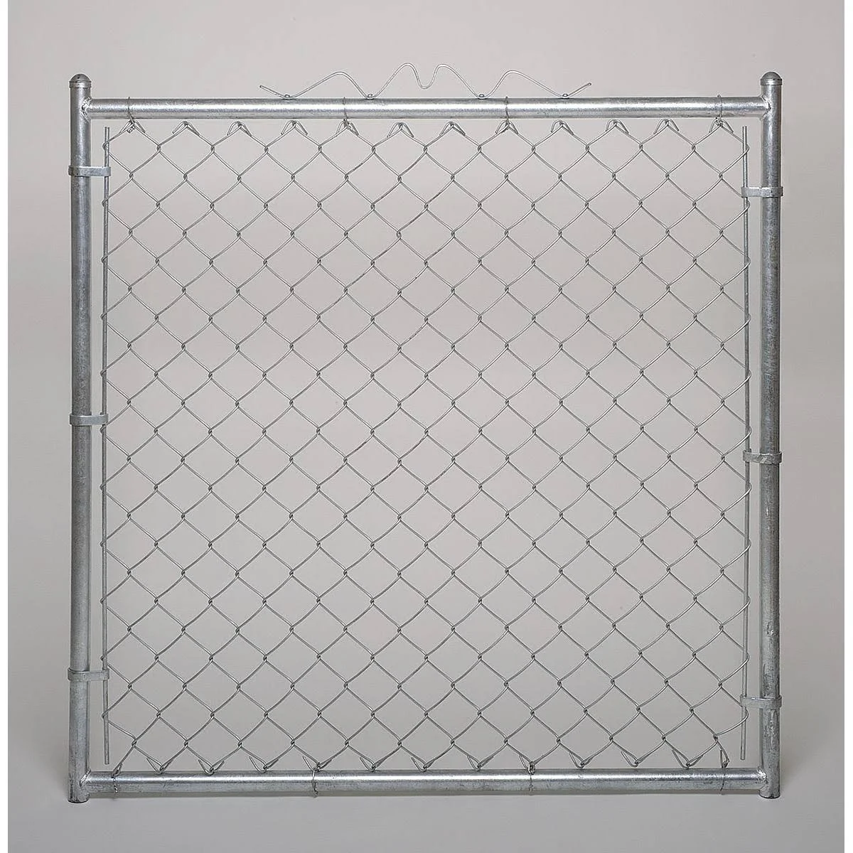 Zoro Select 4LVN2 Chain Link Walk Gate,9 ga,48 W x 72 in H