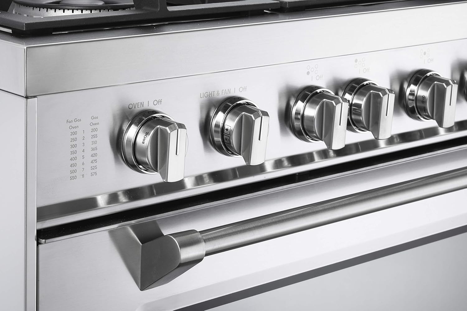 Verona Prestige Series VPFSGG365SS 36 inch All Gas Range Oven Freestanding 5 Sealed Burners Stainless Steel Storage Drawer Turbo Convection
