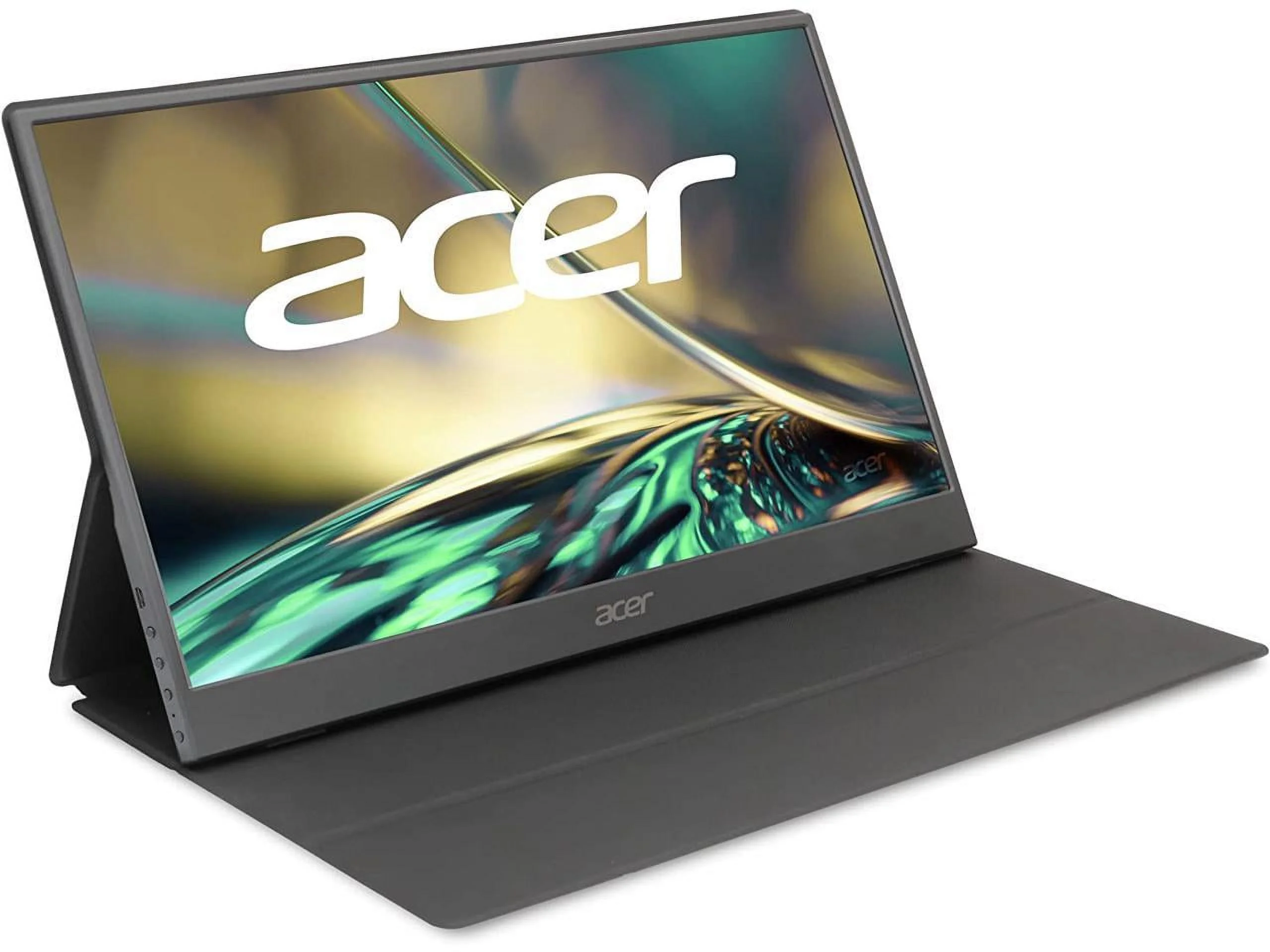 Acer 15.6" Full HD (1920 x 1080) IPS Business Portable Monitor, Ultra Slim Portable Design | Premium Cover I External Monitor for Laptop PC Mac, PM161Q Abmiuuzx