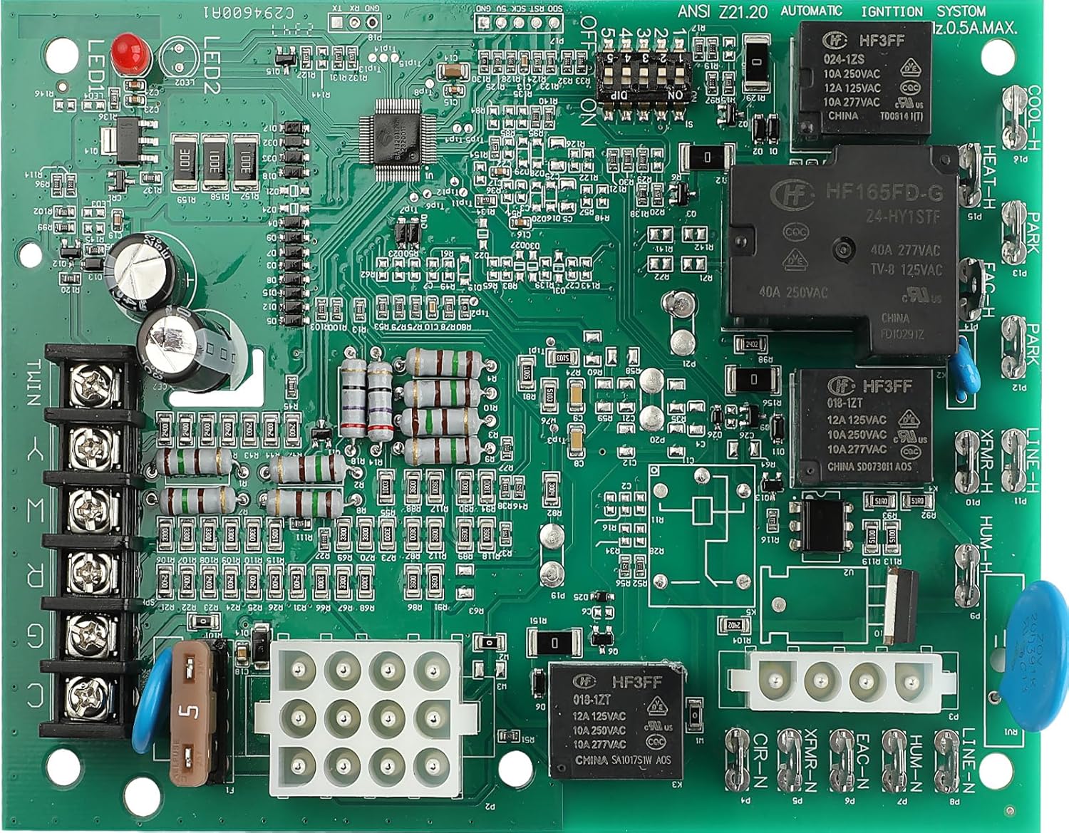 Furnace Control Circuit Board Fit for Trane, white rodgers and American Standard Furnaces #OE 50A65-5165，50A65-474，50A65-475，50A65-476，D341213P01，D341396P01，CNT05164，CNT05165