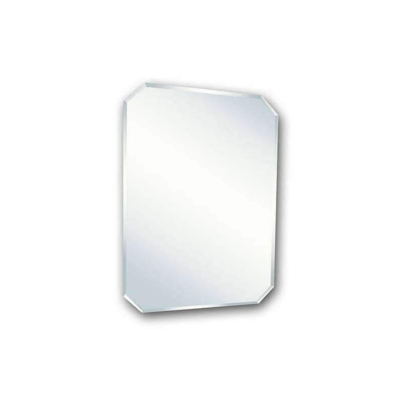 Signature Hardware 911150 Oxford 16-1/2x22 x 23-1/2x22 Frameless Single Door Medicine Cabinet Glass Shelves Bathroom Storage Med