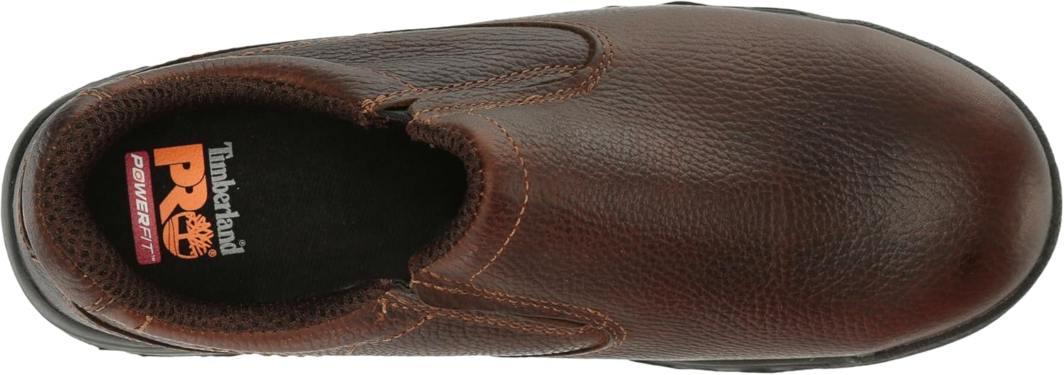 Timberland PRO Men's Titan Slip On Alloy Safety Toe Industrial Work Shoe, Camel Brown-2024 New, 11