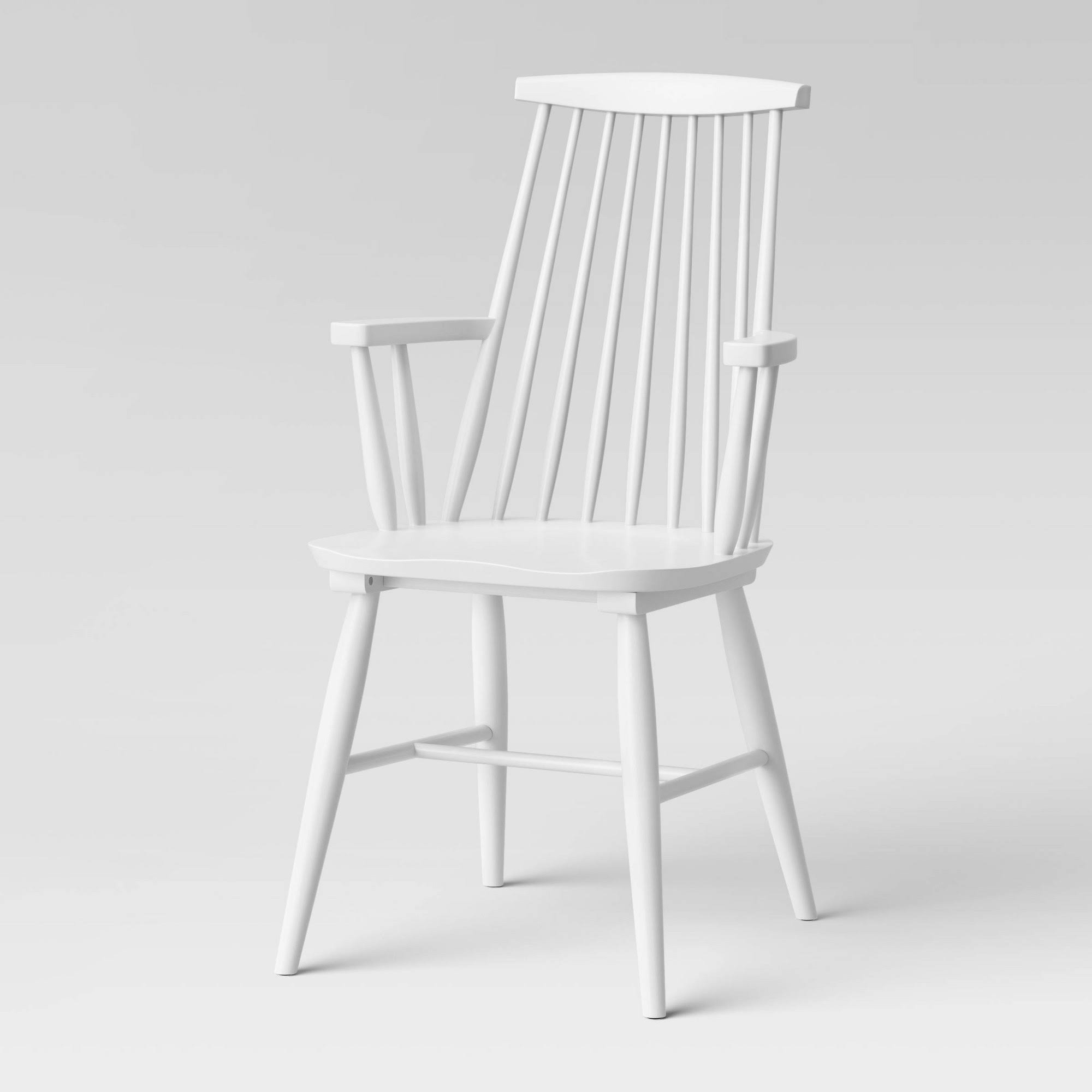 Harwich Wood Arm Dining Chair White - Threshold