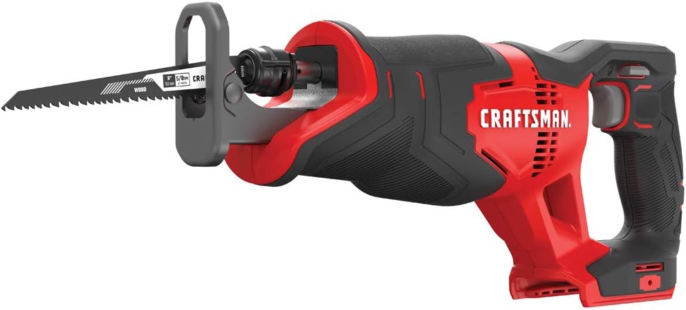 CRAFTSMAN V20 Reciprocating Saw, Cordless, Tool Only (CMCS300B) , Red