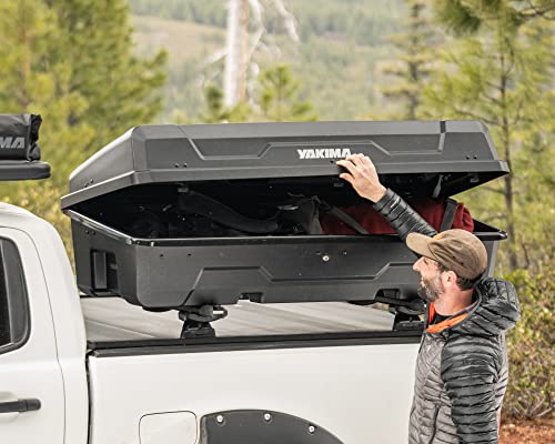 Yakima Hard Shell Cargo Box, Vehicle Rooftop Travel & Storage Gear Case, Carrier for Cartop or Truck Bed, 10 Cubic Feet, DeepSpace 10, Black