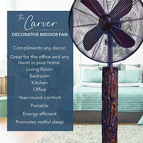 Oscillating Decorative Fan for Your Kitchen, Office, Bedroom - Cooling Home Decor, 3 Speeds with Tilting Head for Cooling Your Room Fast -Stylish, Quiet, Portable Fan