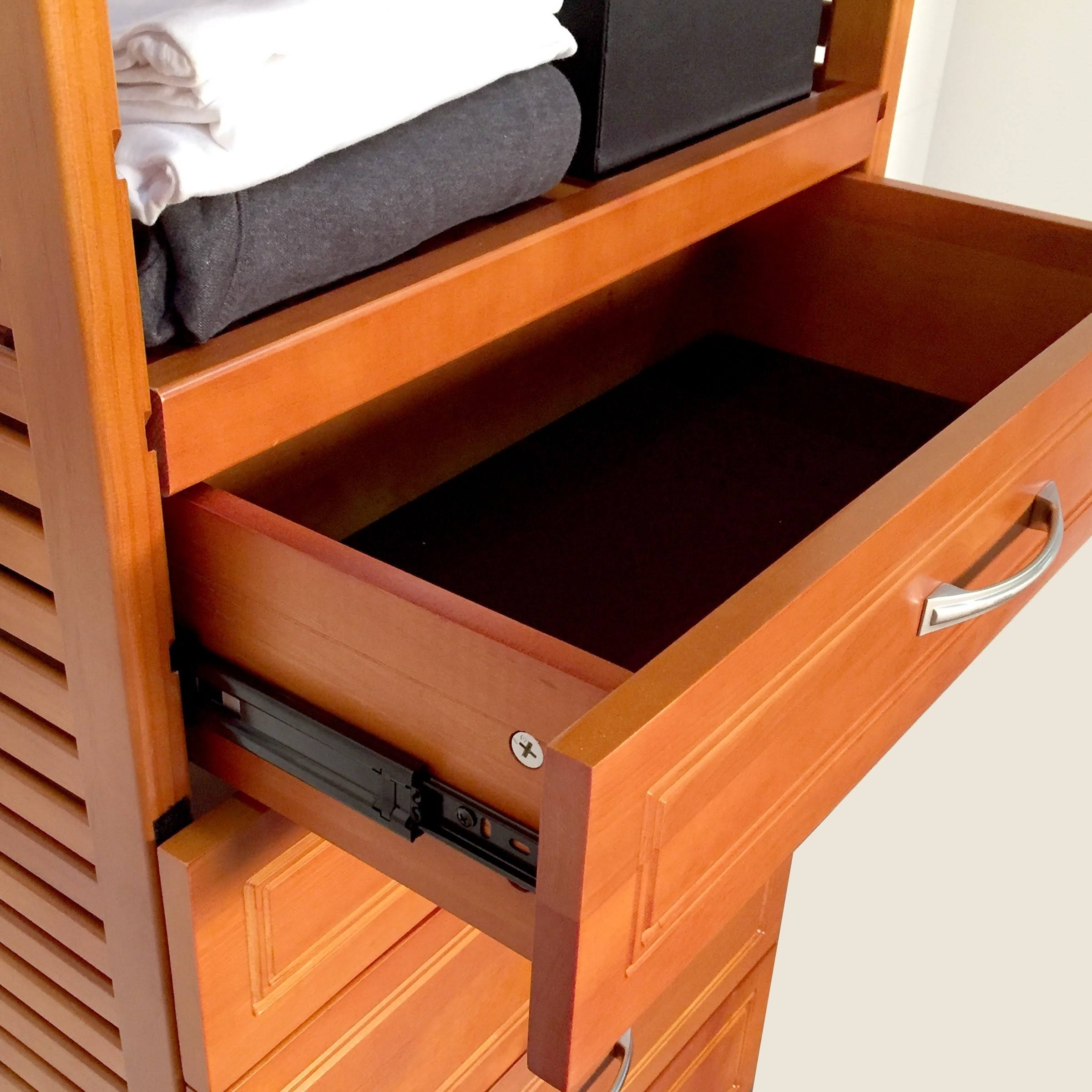 48x22 W - 120x22 W Woodcrest Closet System John Louis Home Finish: Caramel
