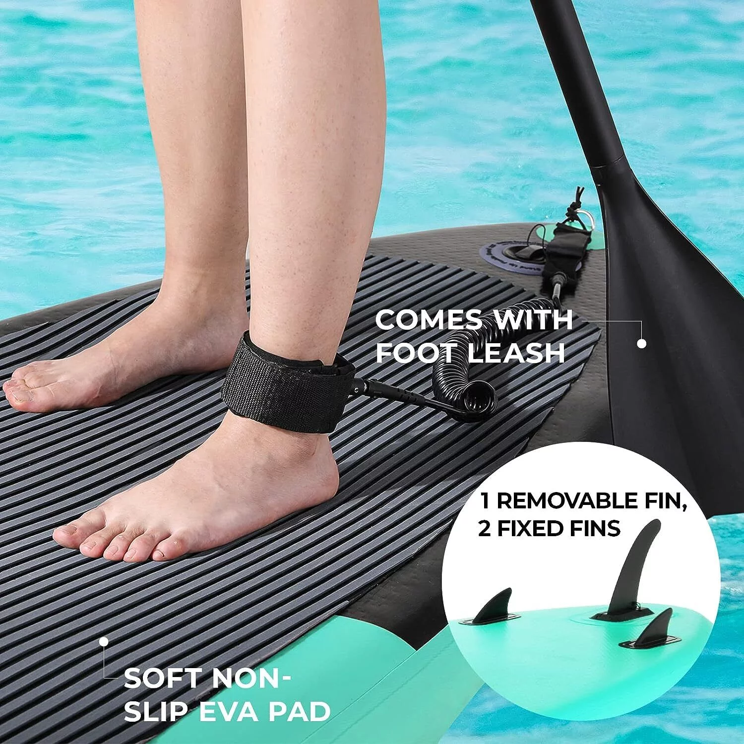 streakboard Inflatable Paddle Board Stand Up Paddle Board SUP with Complete Kit Non-Slip Deck