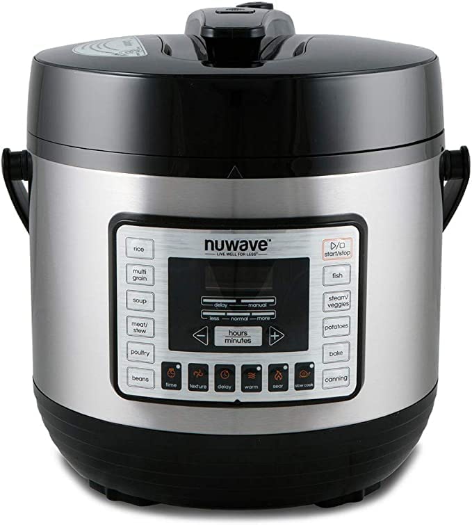 Nuwave Duet Air Fryer, Electric Pressure Cooker & Grill Combo, 540 IN 1 Multicooker