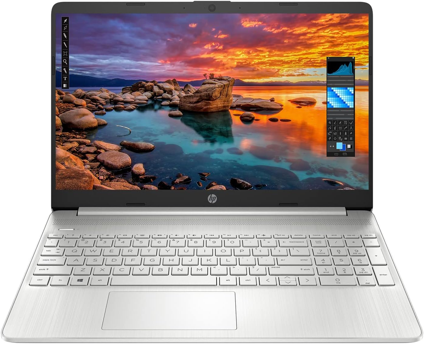HP Newest Notebook Laptop, 15.6" HD Touchscreen, AMD Athlon Gold 3150U Processor, 32GB RAM, 512GB SSD, Bluetooth, USB Type-C, HDMI, Media Card Reader, Windows 11 Home, Silver