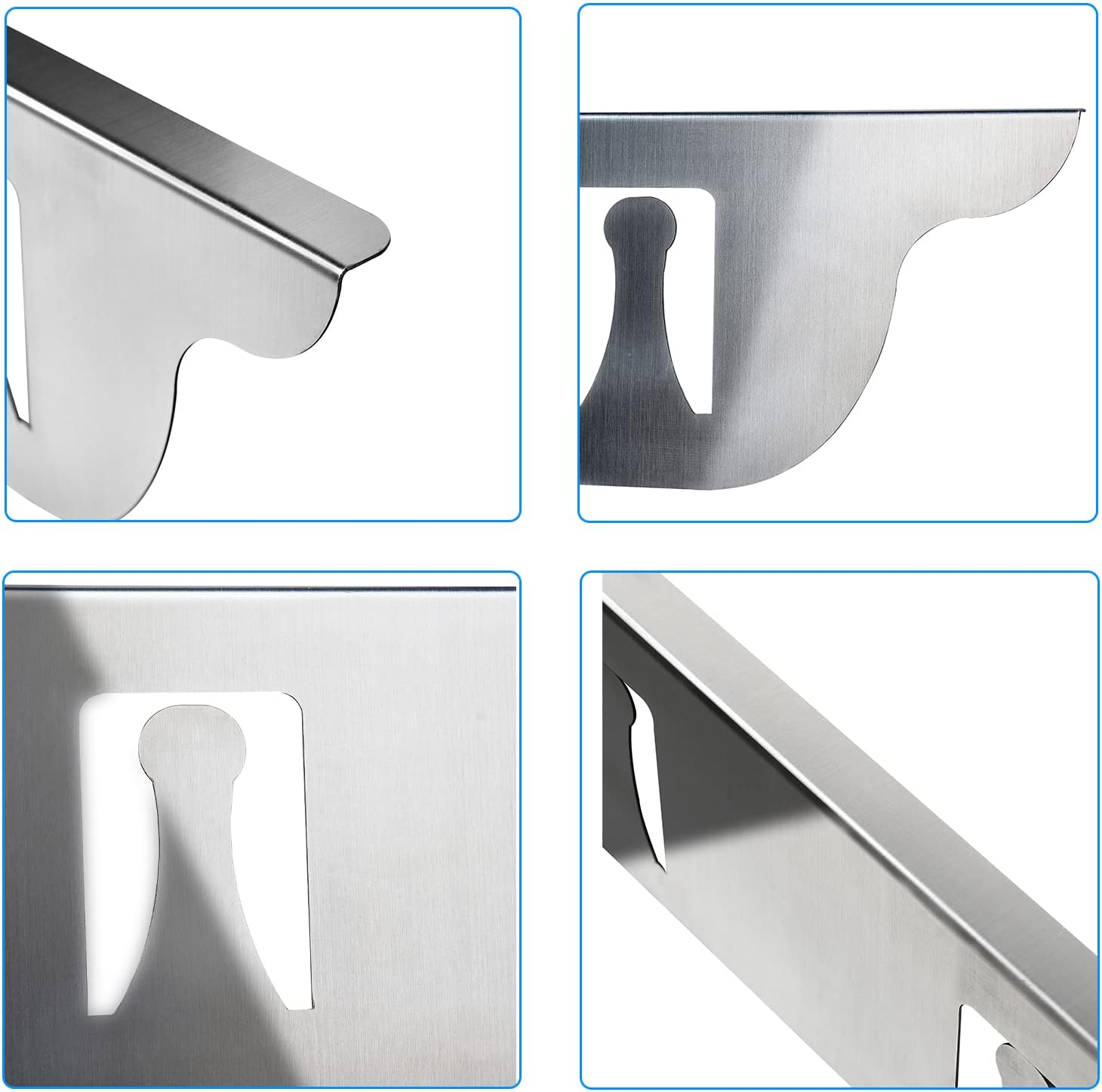Stove Cover, Stove Guard, Stainless Steel Stove Gap Covers, Heat Resistant & Easy to Clean Stove Counter Gap Cover, Kitchen Stove Counter Gap Cover Eliminates Gap Between Counter & Appliances (2 pcs) Pack of 2