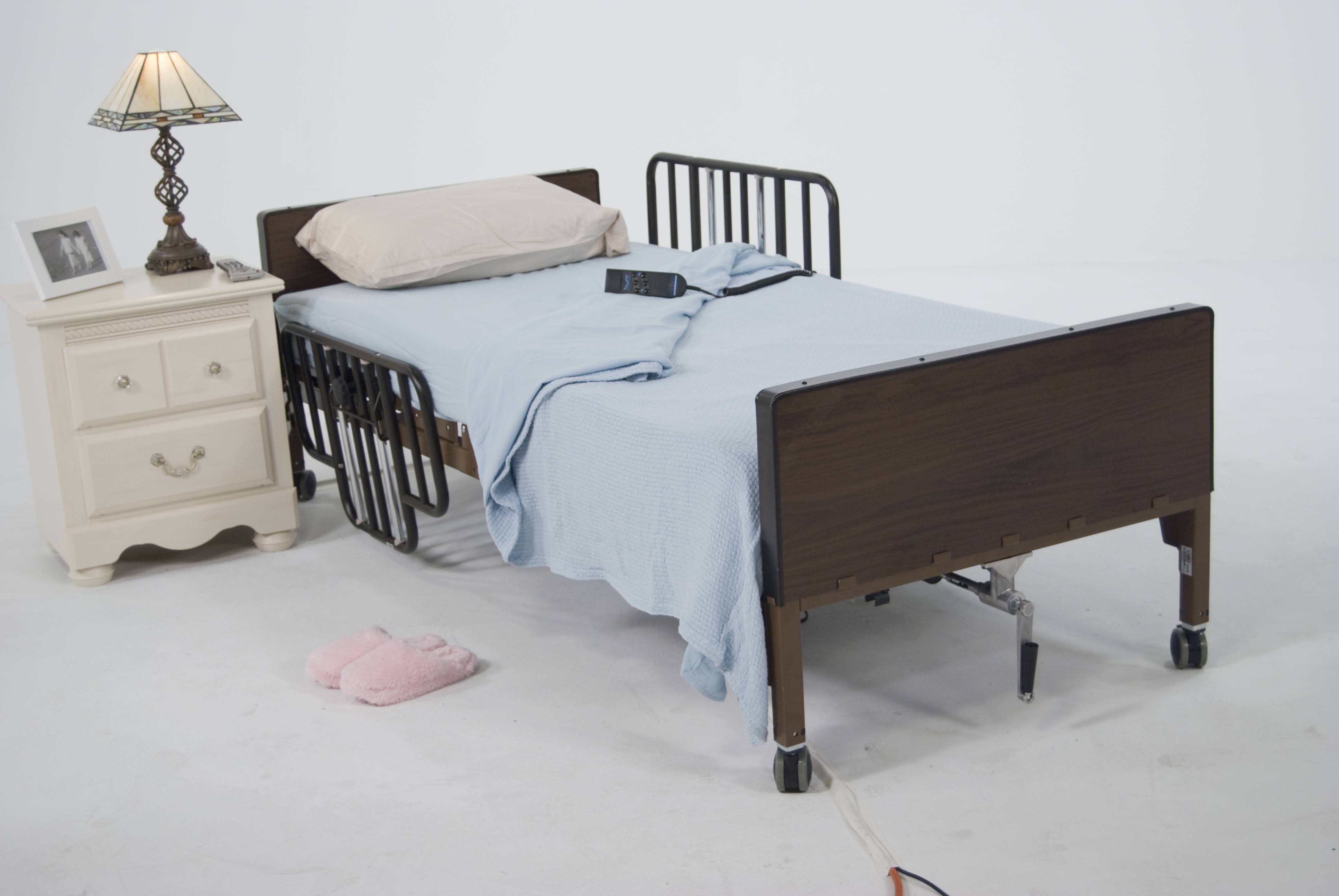 Drive Medical Delta Ultra Light Full Electric Bed with Half Rails