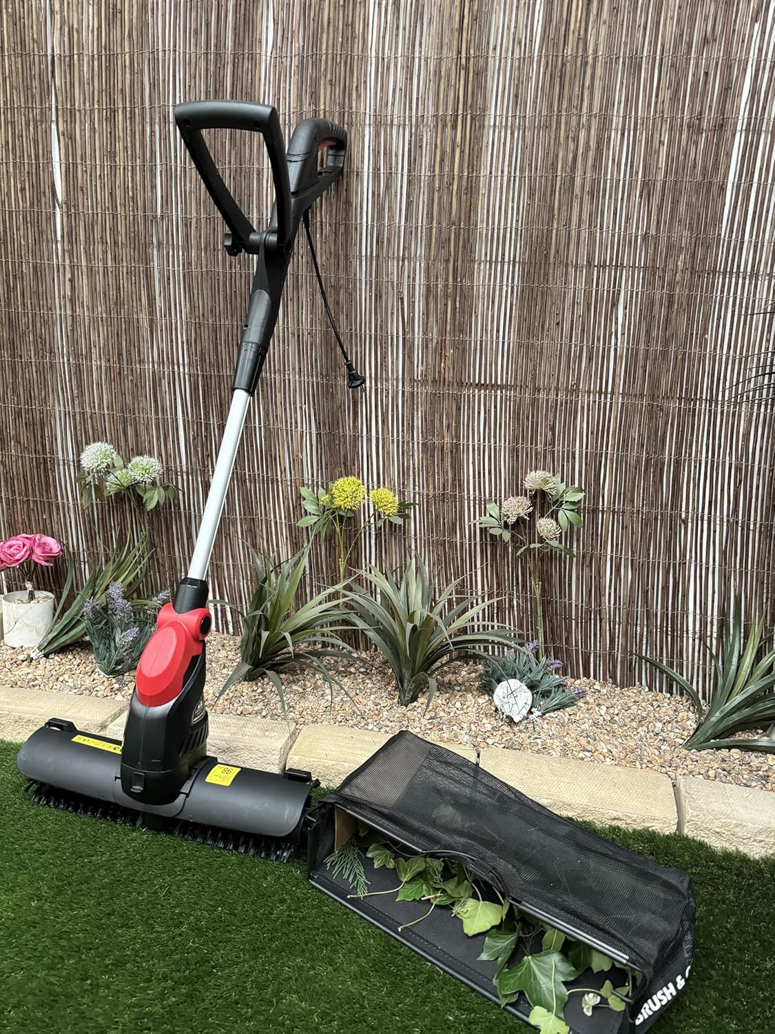 Artificial Grass Sweeper/Yard Electric Power Brush #Brush & Collect