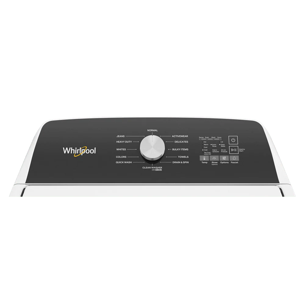 Whirlpool WTW5010LW 4.6 Cu. Ft. White Top Load Impeller Washer with Built-In Faucet