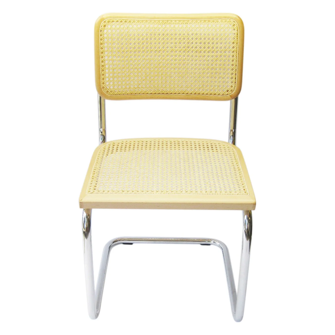 Furnish Theory  Cesca Cane Dining Chair in Chrome and Natural