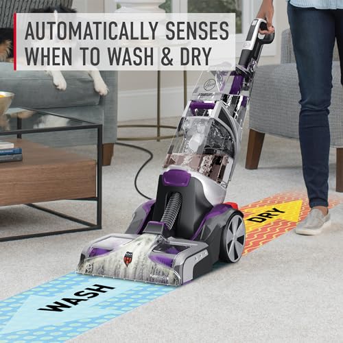 Hoover SmartWash Automatic Carpet Cleaner Machine with Spot Chaser Stain Remover Wand