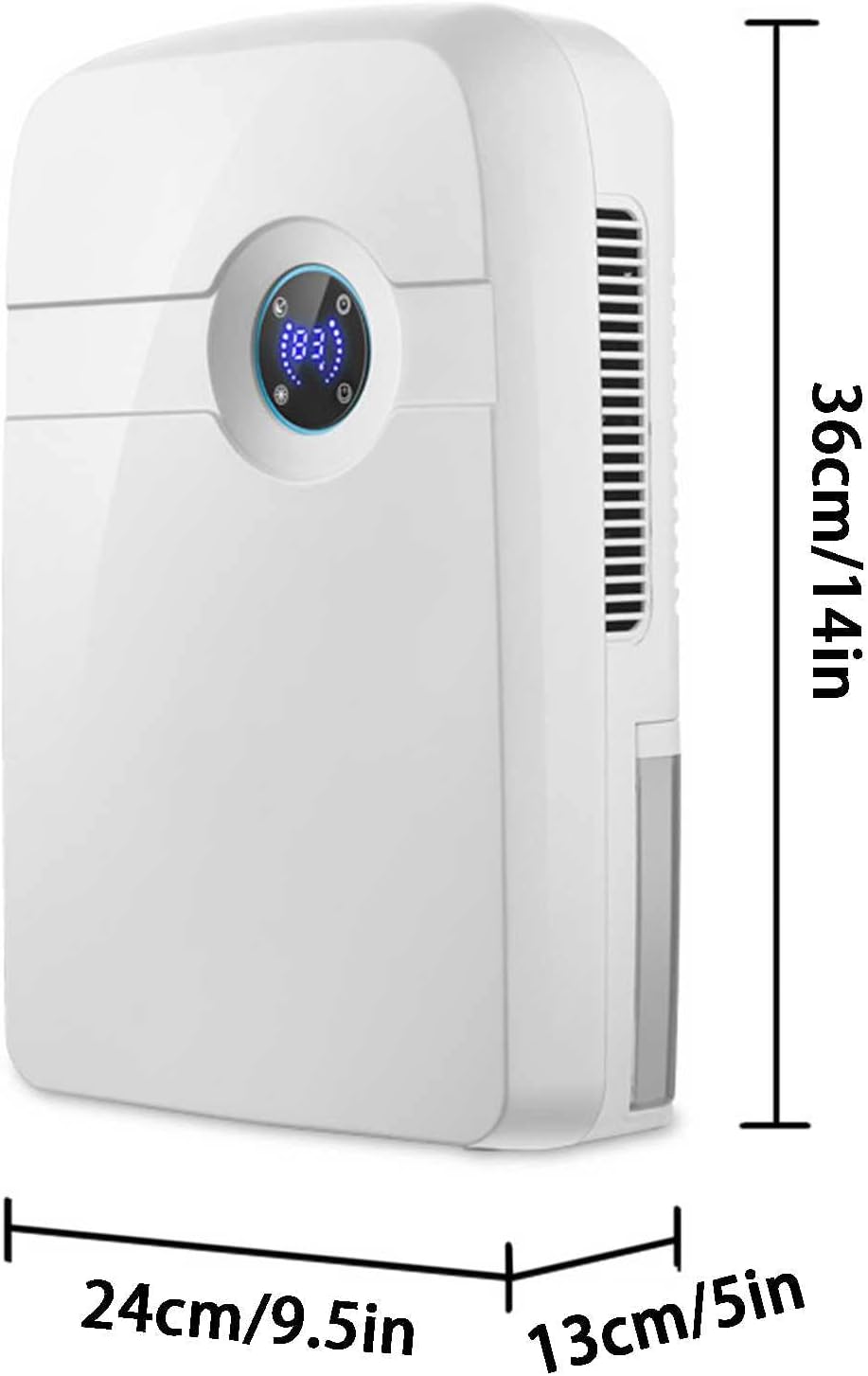 Deshumificador De Humedad, Electric Dehumidifier 1800ml With Remote Control, Suitable For Rooms With An Area Of 30 ㎡ 24-Hour Timing Silent Defrosting Drying Clothes Purify The Air
