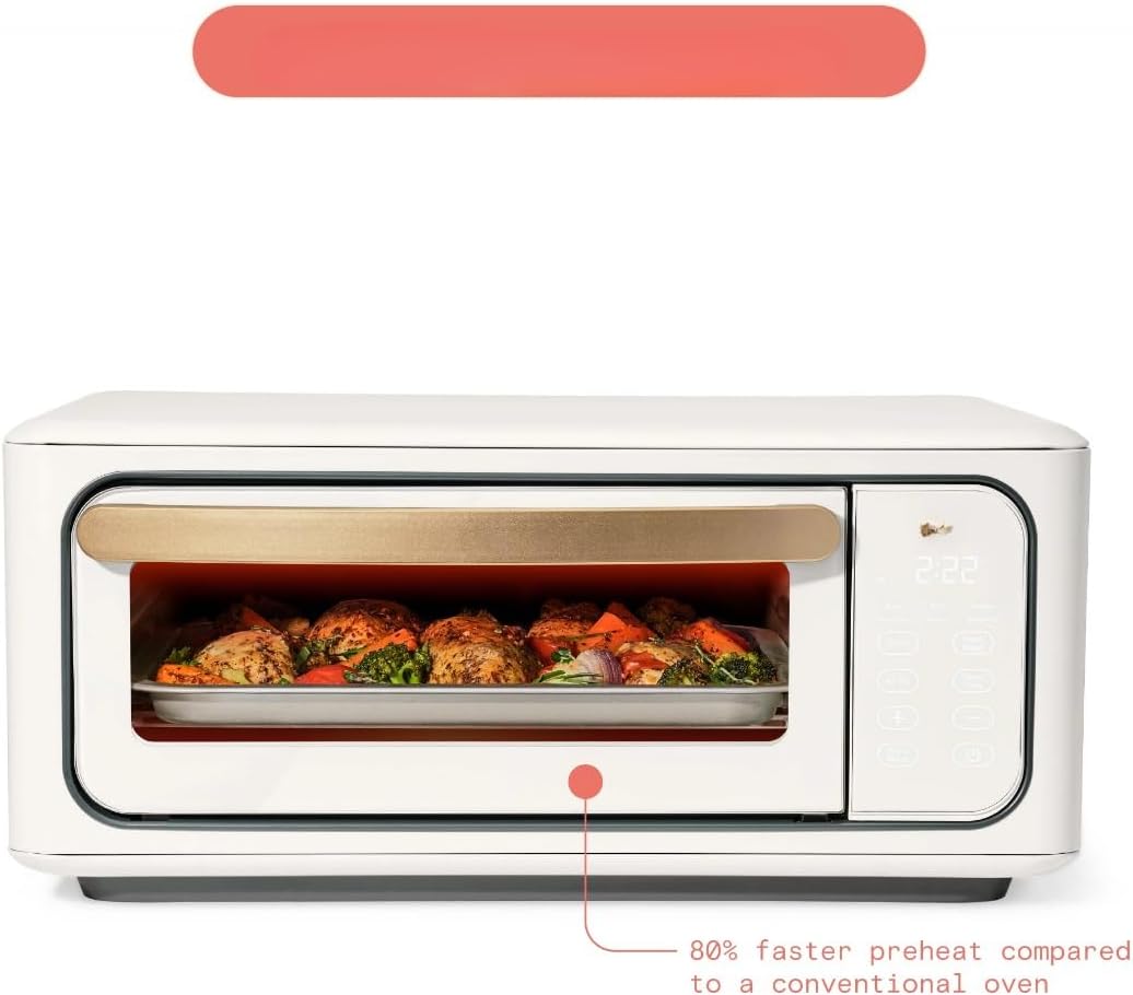 Infrared Air Fry Toaster Oven, 9-Slice, 1800 W, White Icing by Drew Barrymore