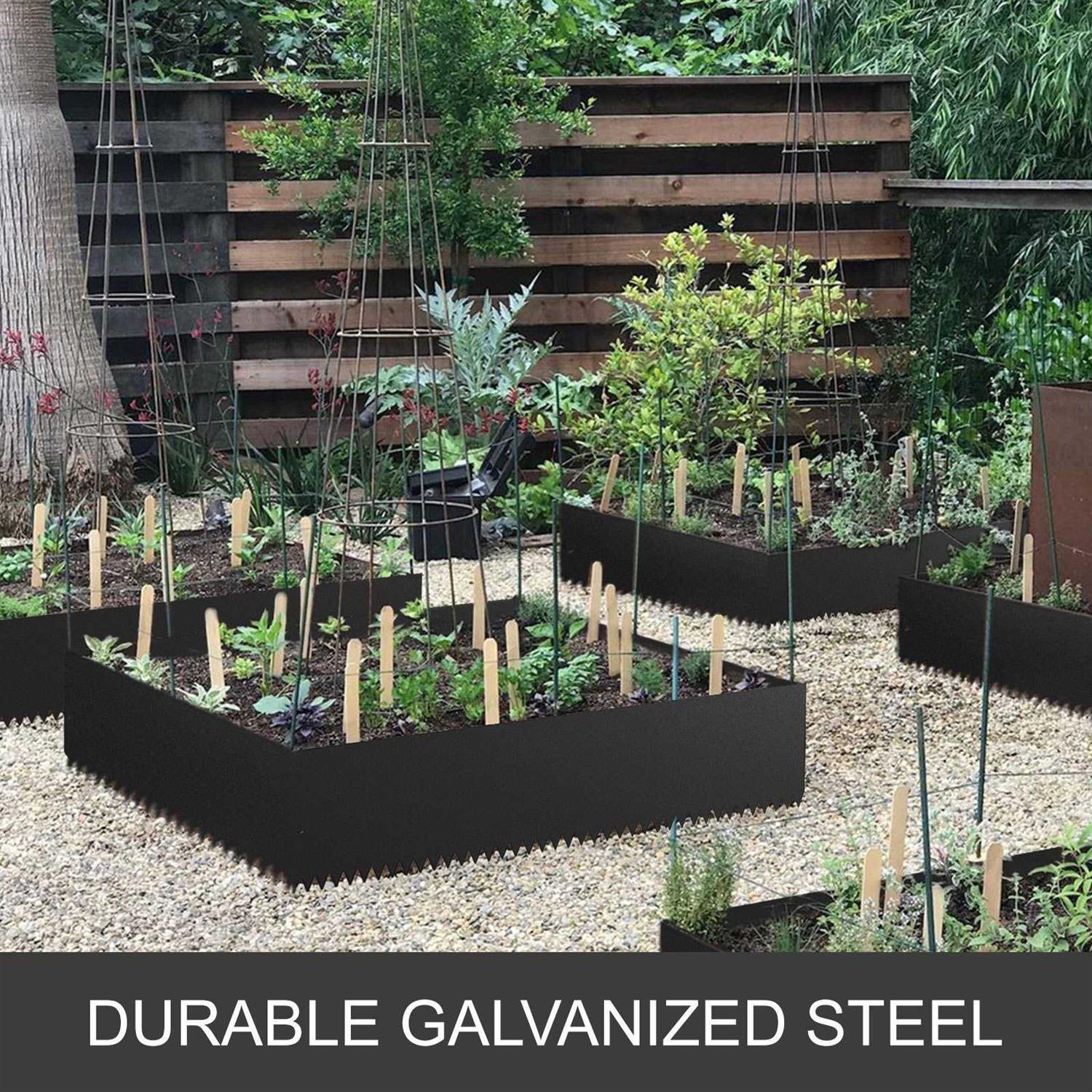 VEVOR Metal Landscape Edging Borders Galvanized Steel Lawn Edging - Shop Hardware Tools Online Store
