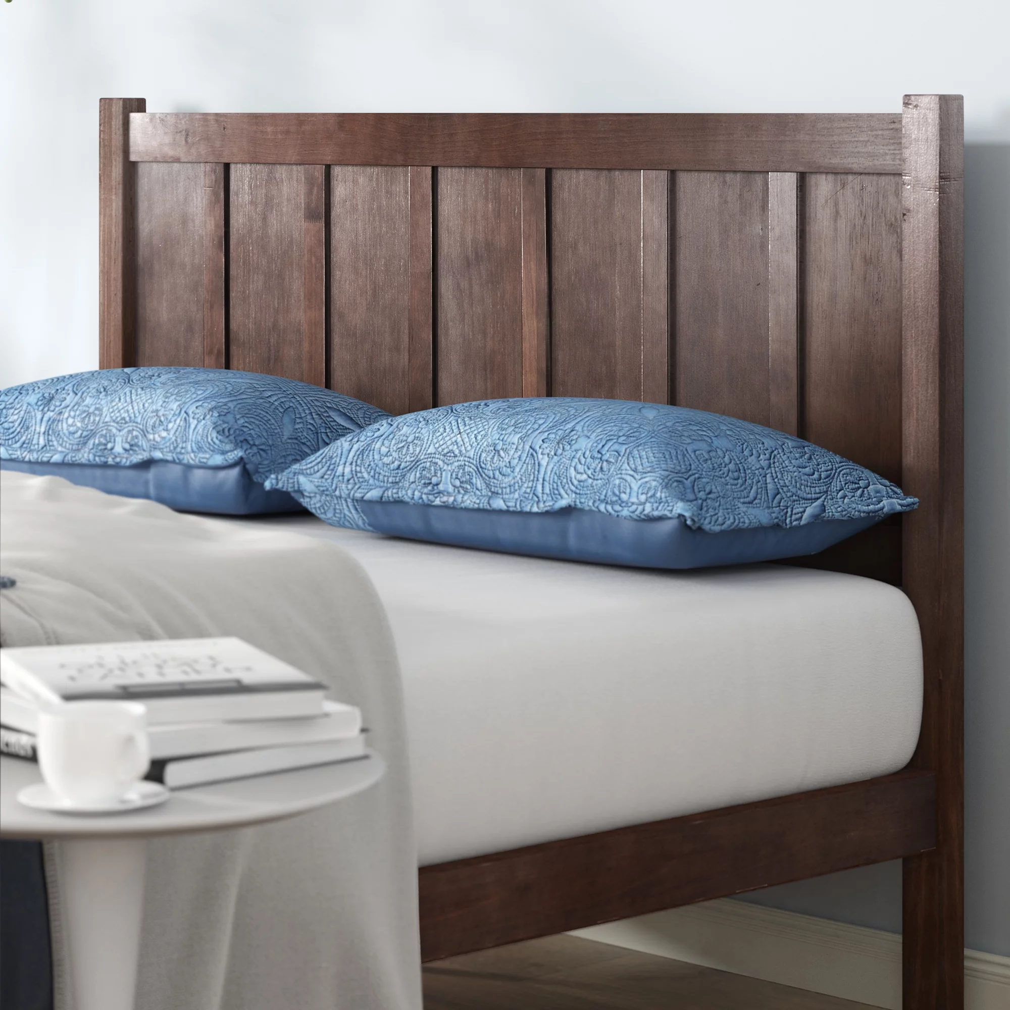 Zinus Adrian 42" Acacia Wood Platform Bed Frame, Queen