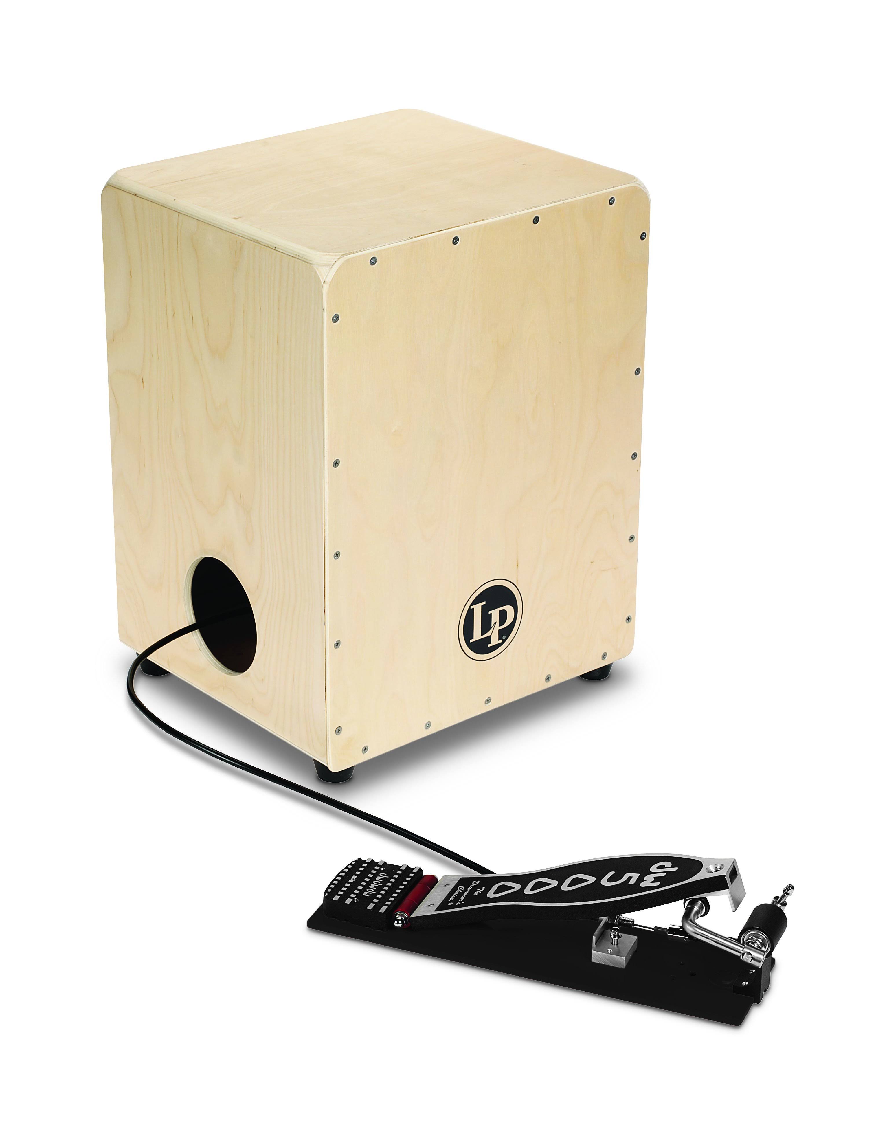 Latin Percussion LP1400NWP 2-Sided Cajon with DW Cajon Pedal