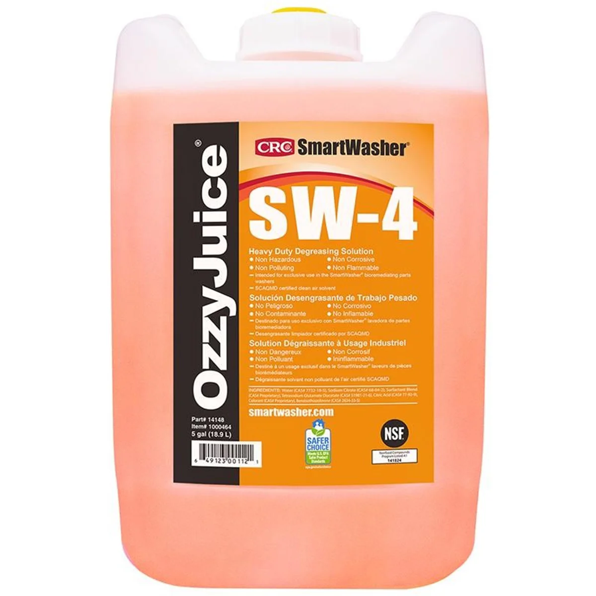 CRC Industries 14148 5 gal Ozzy Juice Heavy Duty Degreasing Solution