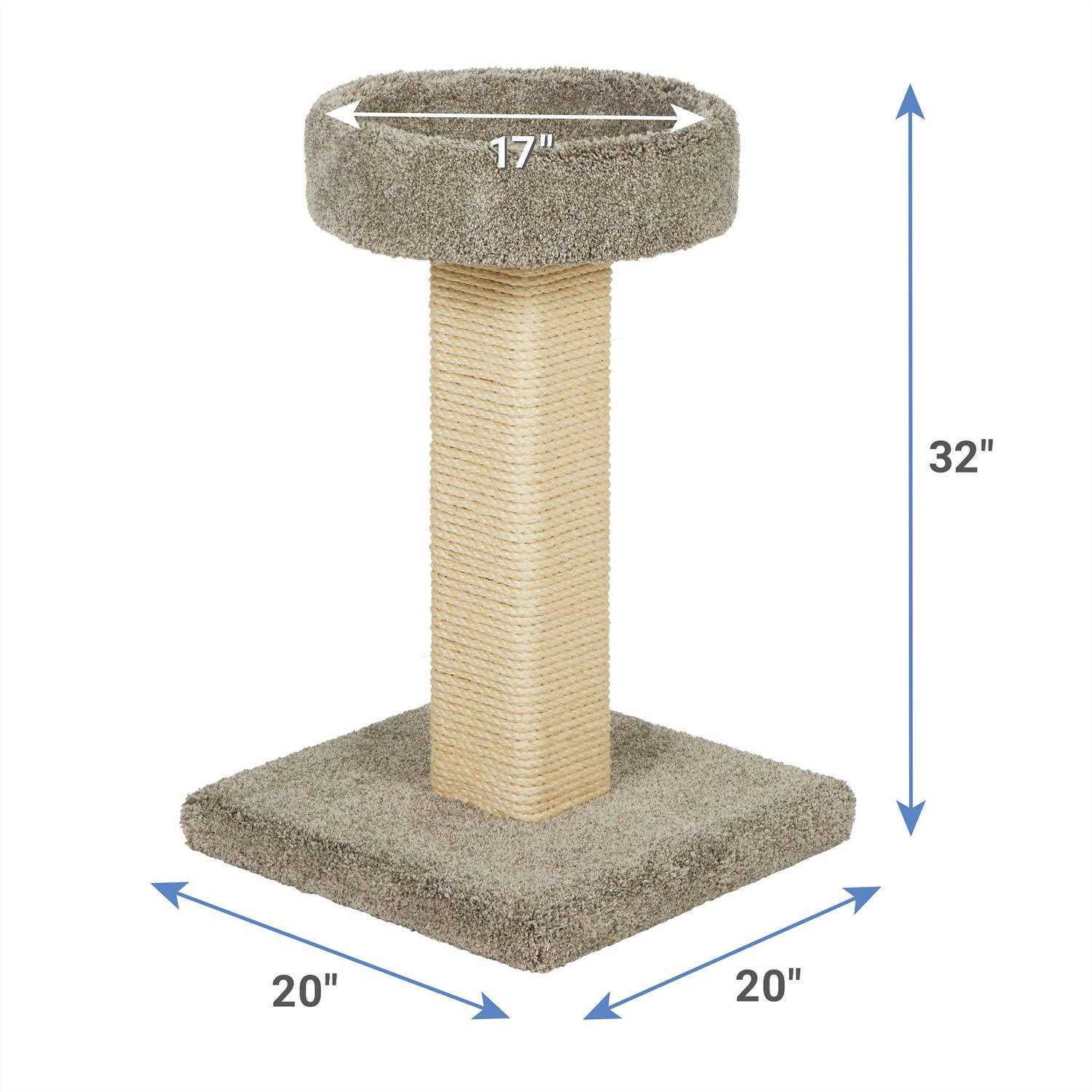 Frisco 32-in Real Carpet Wooden Cat Tree - Pet Supplies online store
