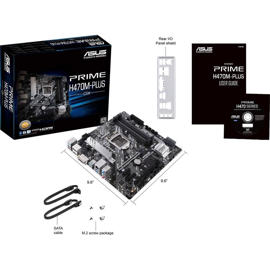 Asus Prime H470M-PLUS/CSM Motherboard