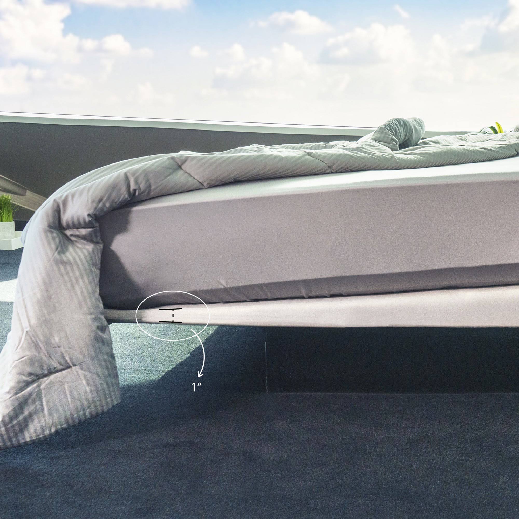Avana Mattress Elevator - 5x22 Incline Foam Support Wedge - Queen