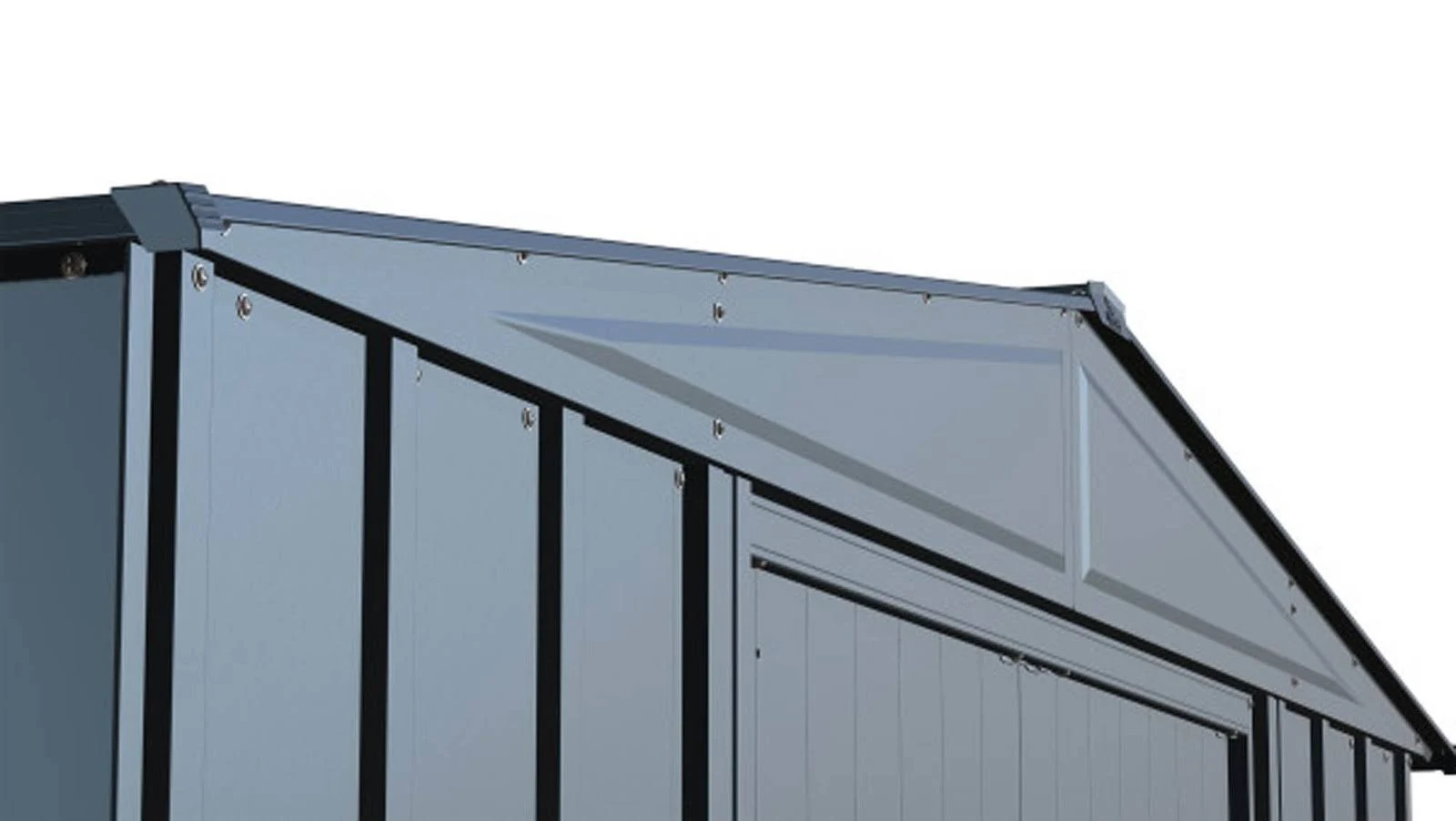 Arrow Classic Steel Storage Shed, 8 ft. x 6 ft., Blue Grey