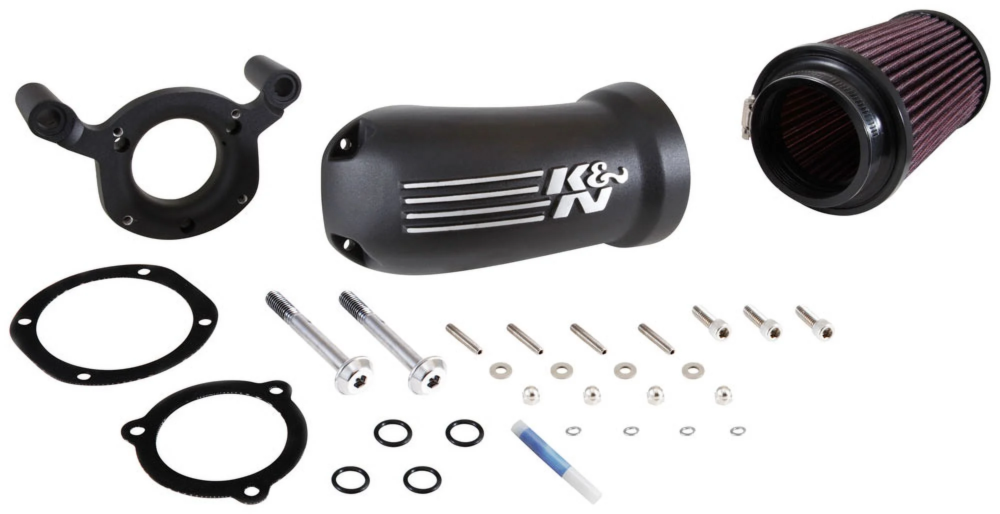 K&N Cold Air Intake Kit: High Performance, Guaranteed to Increase Horsepower: 2008-2017 HARLEY DAVIDSON (Softail, Heritage, Fat Boy, Breakout, Road King, Street Glide, other select models)57-1134