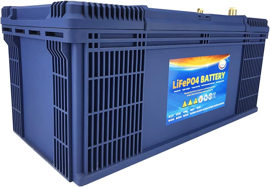 24V Lithium Battery 60Ah Lifepo4 Trolling Motor RV Battery Replacement Built-in BMS Last Longer Replace Your SLA Perfect for Backup Power and Off Grid Applications