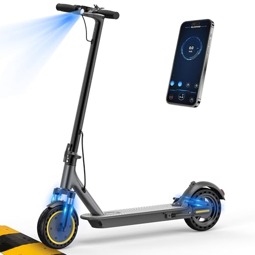 NAVIC Electric Scooter Adults,Max 19/22/27/49 Miles Ranges,Top Speed 19/22 mph,350/750W Peak Motor, Folding E-Scooter with Dual Braking Dual Suspension