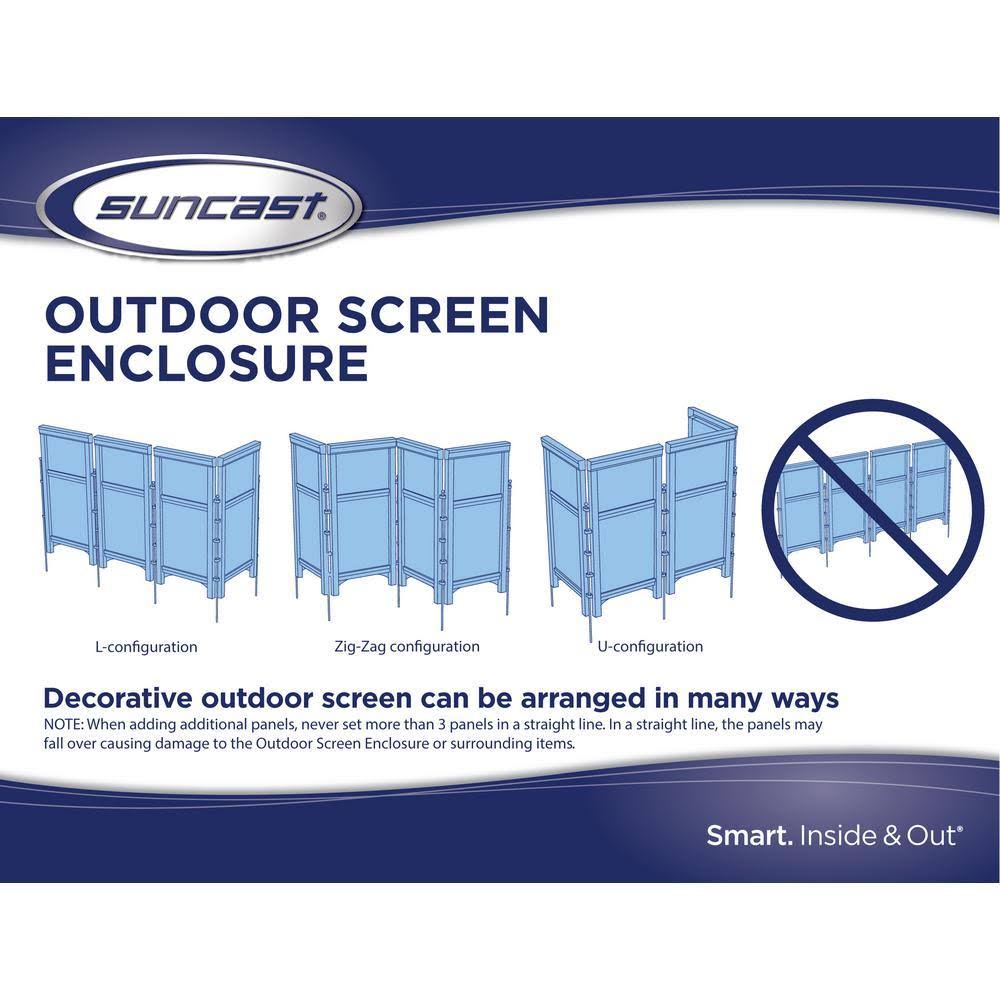 Suncast Resin Wicker Screen Enclosure