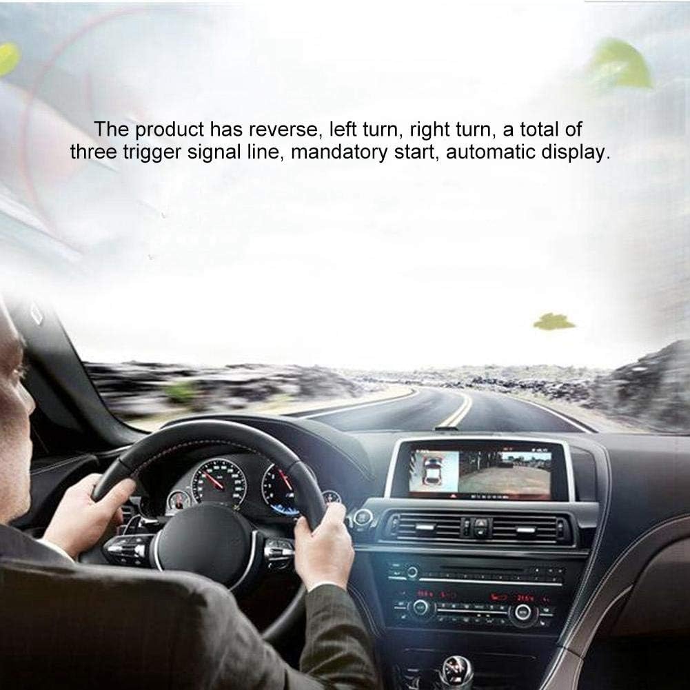 Car Monitoring Camera Night Viewing Panorama HD 360 Degrees Monitoring Device Driving Assistance System for Vehicles, School Bus, Ambulance, Touring Car