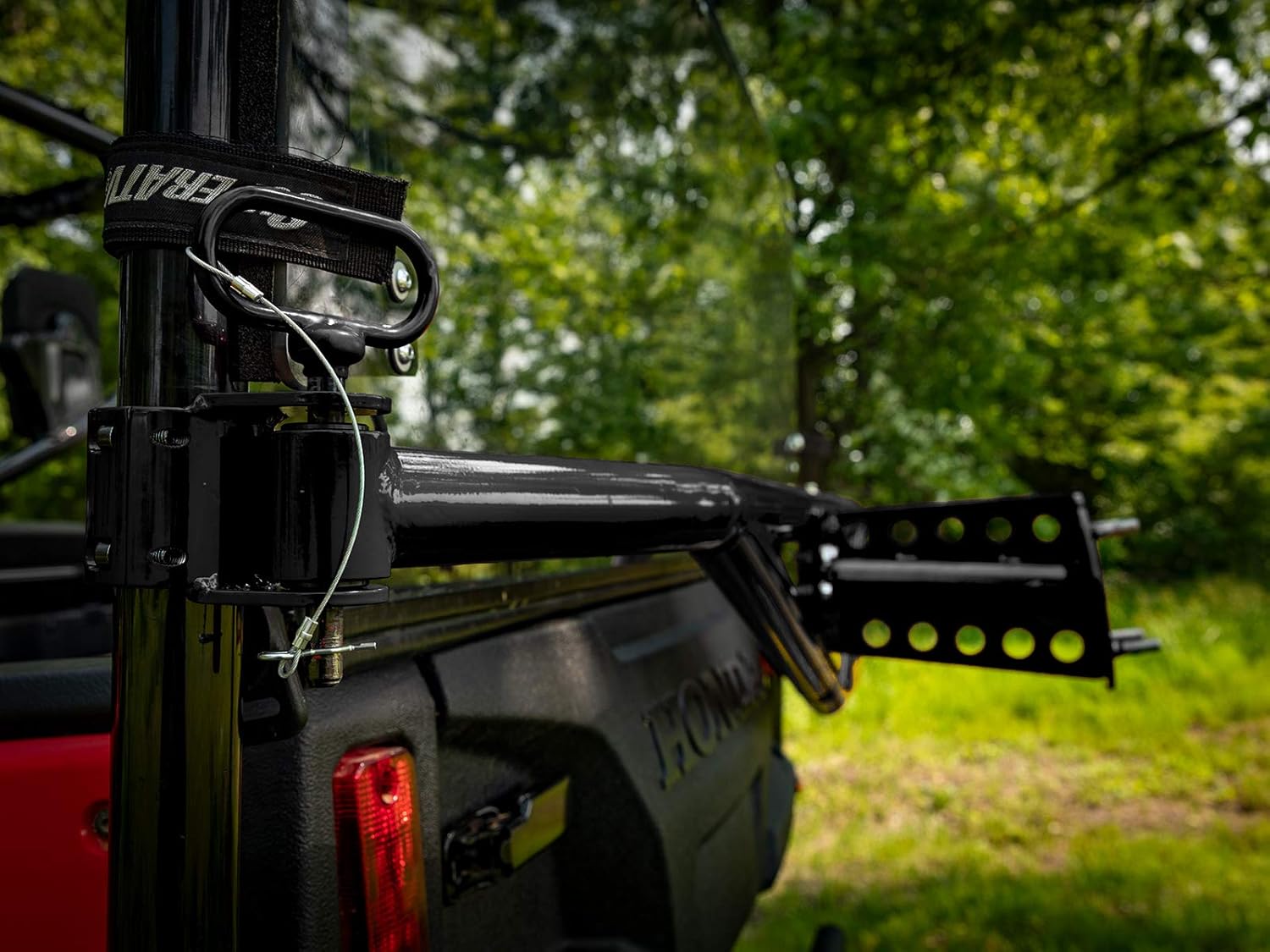 SuperATV UTV Spare Tire Carrier Compatible with 2016+ Honda Pioneer 1000-5/1000-5 Deluxe | 2017+ 1000-5 Limited Edition | No Drilling or Welding | Accommodates Tires of All Sizes (up to 70 pounds)