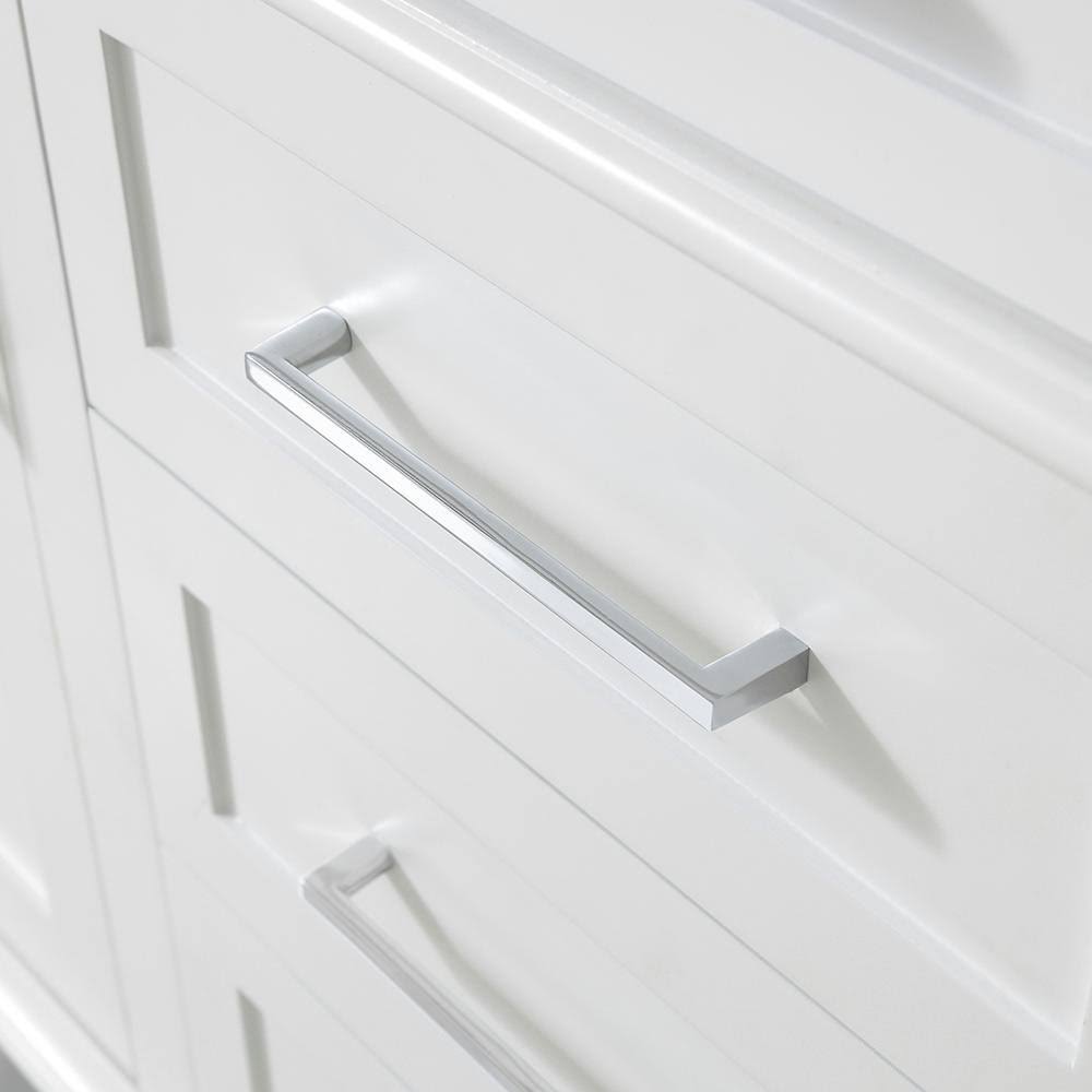 Home Decorators Collection Sonoma 48 in. W x 22 in. D Vanity in White with Carrara Marble Top with White Sinks