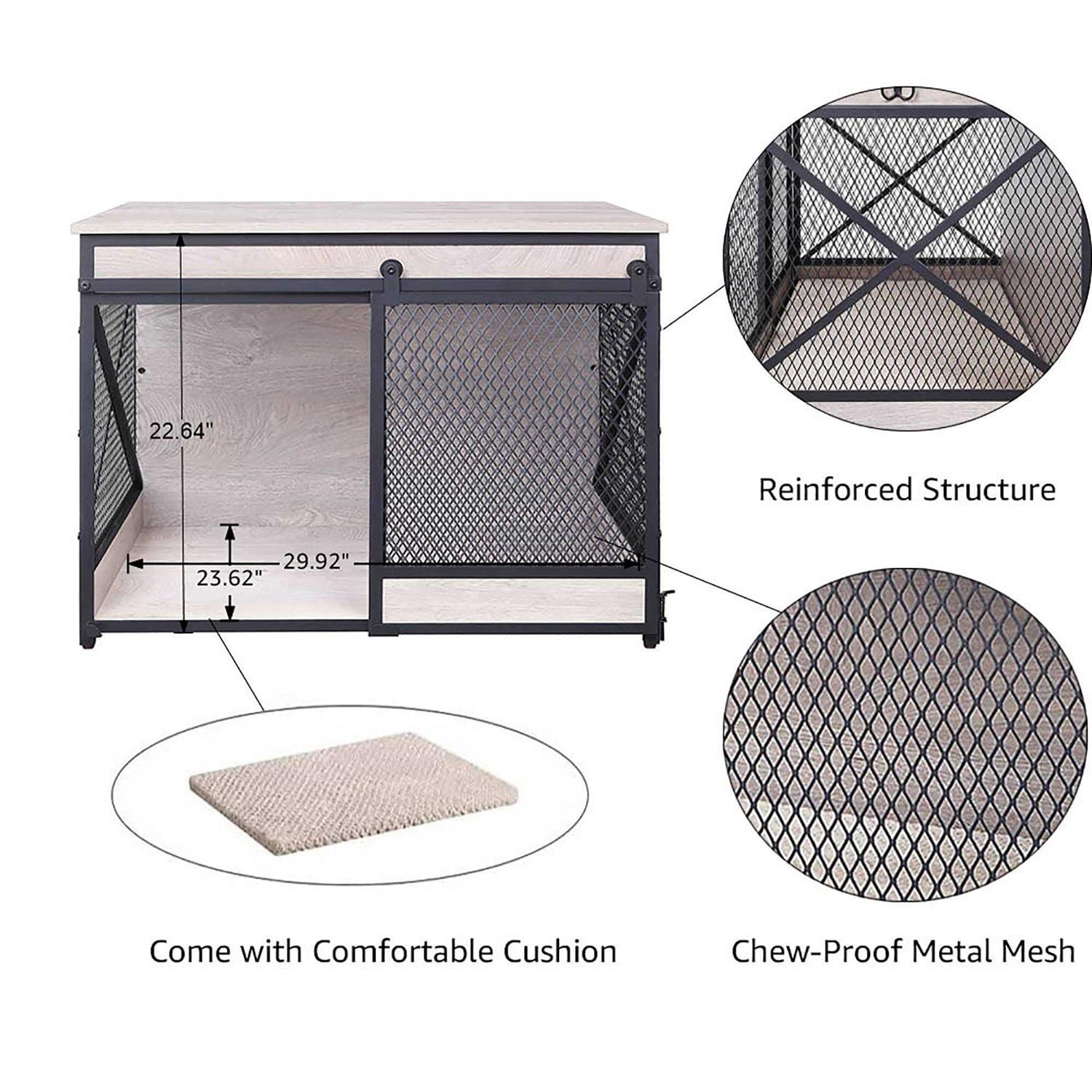 Unipaws Furniture Style Sliding Door Dog Crate - Pet Supplies online store