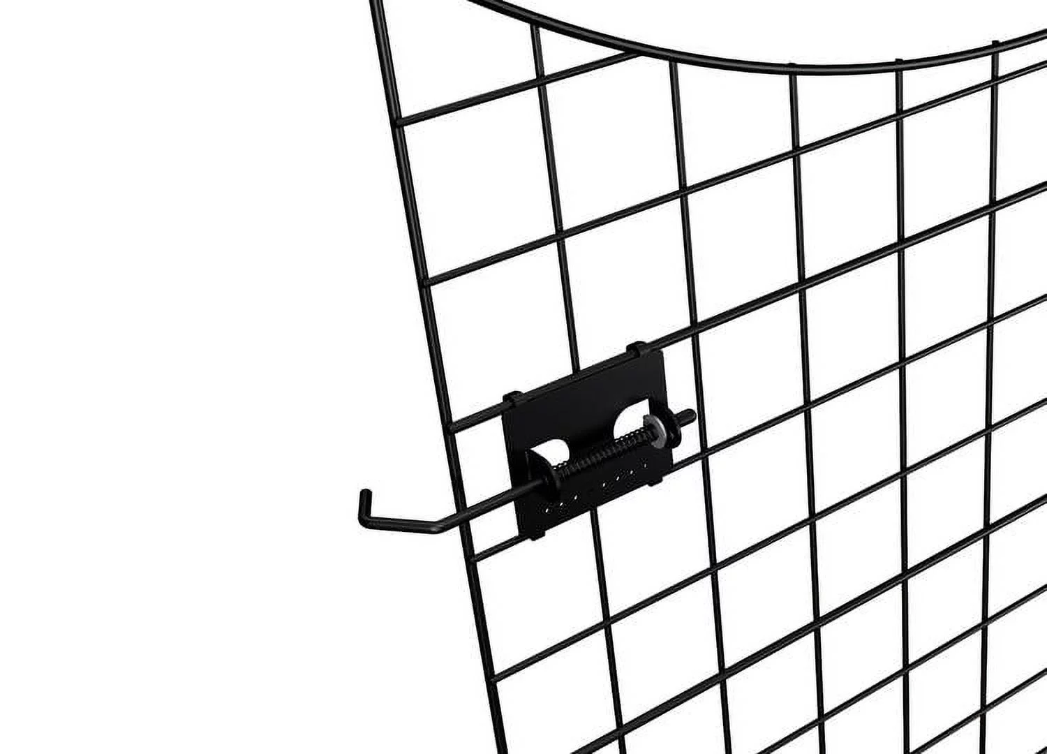 Zippity Outdoor Products 38in Semi-Permanent Black Metal Garden Gate with 4 Fence Panels