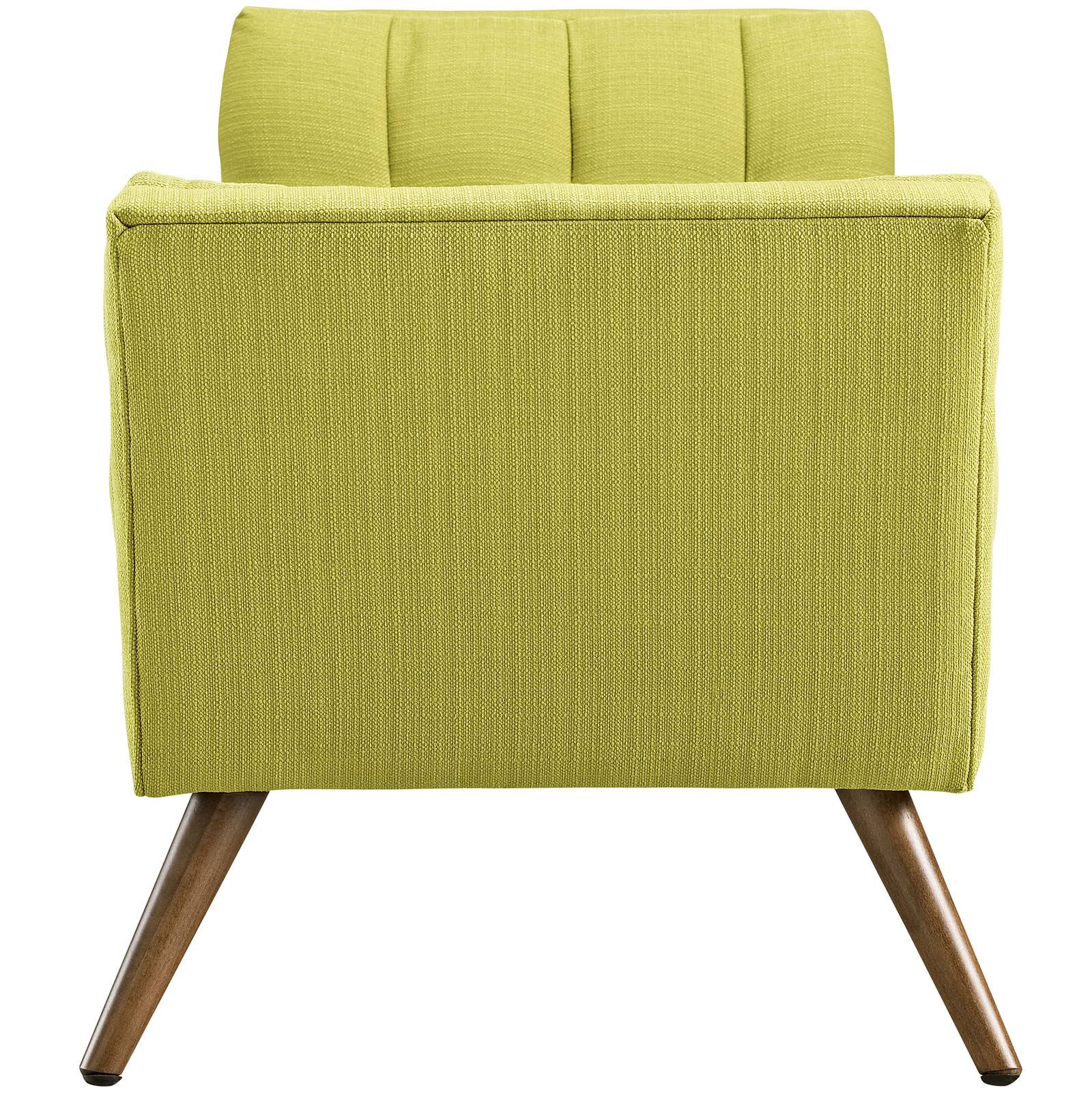 Modway Response Fabric Bench, Medium, Wheatgrass