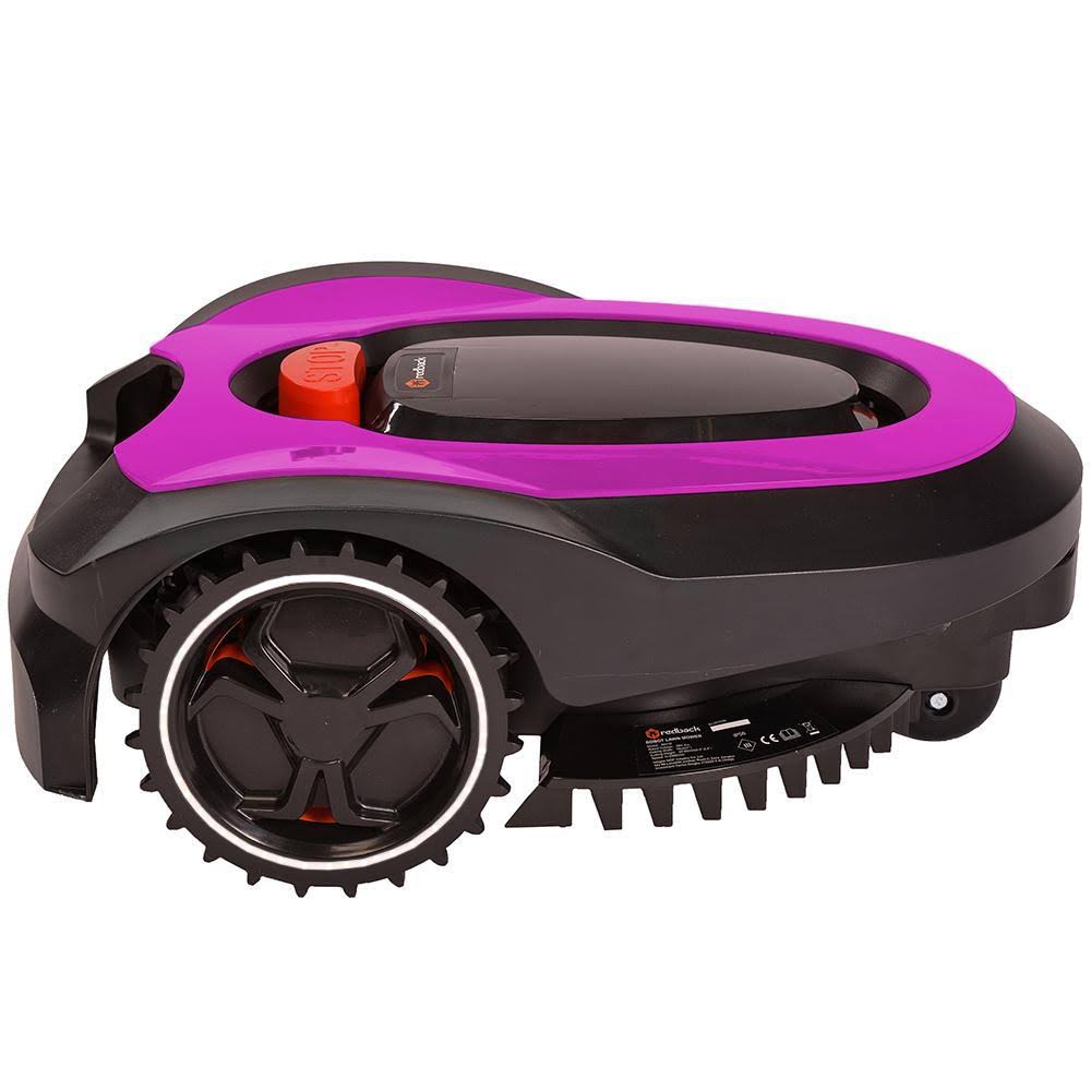 Mowro RM18-PINK 28V Robot Lawn Mower with Install Kit and 2.0Ah Battery